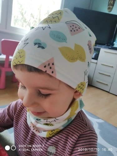 New Spring Autumn Girls Hat Scarf Set Cartoon Owl Star Swan Baby Boy Girls Hat Set Children Hat Scarf-Collar Cotton Kids Hat Set