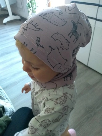 New Spring Autumn Girls Hat Scarf Set Cartoon Owl Star Swan Baby Boy Girls Hat Set Children Hat Scarf-Collar Cotton Kids Hat Set