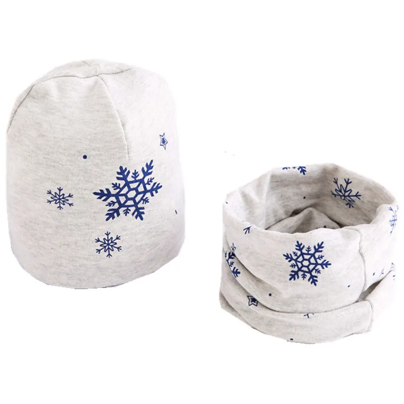 New Spring Autumn Girls Hat Scarf Set Cartoon Owl Star Swan Baby Boy Girls Hat Set Children Hat Scarf-Collar Cotton Kids Hat Set