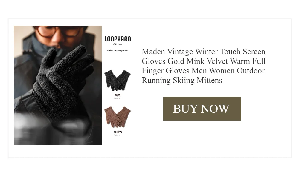 Maden Vintage Mohair Scarf Winter Knitted Scarves Men & Women Warm Windproof Solid Color Simple Fashion Small Size Collar Scarf