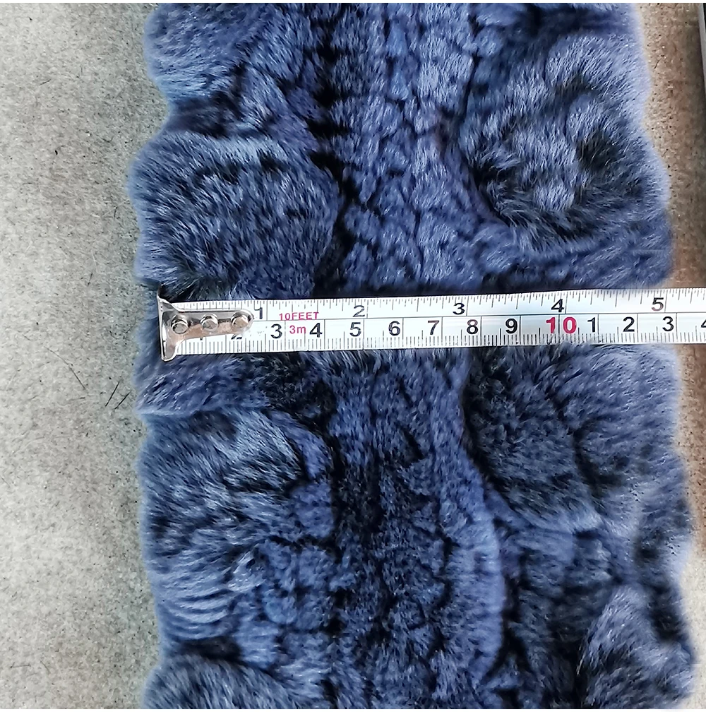 New Women Winter Fur Hat Scarf Sets Natural Warm Real Rex Rabbit Fur Cap Scarves Lady Knitted Warm 100% Genuine Fur Hats Muffler