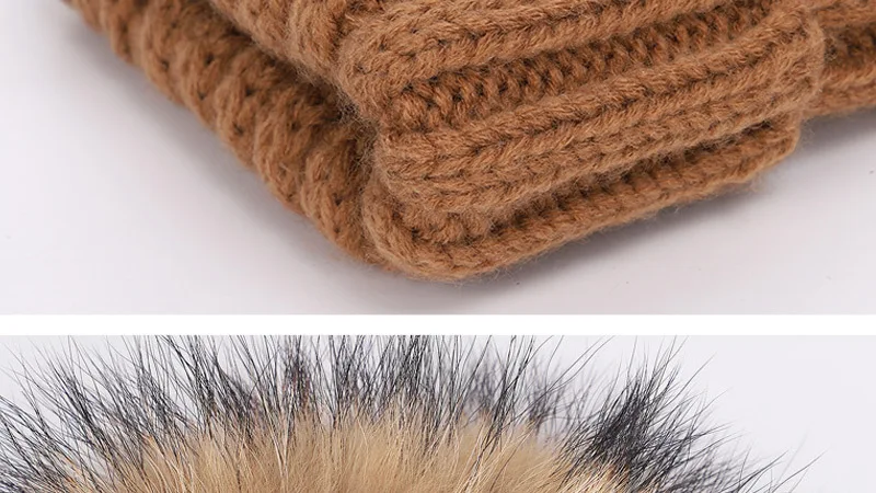 New 2026 Winter Children's Double Hair Ball Woolen Hat Scarf Set Boys Girls Thickened Raccoon Ball Knitted Ear Cap Two Piece Set