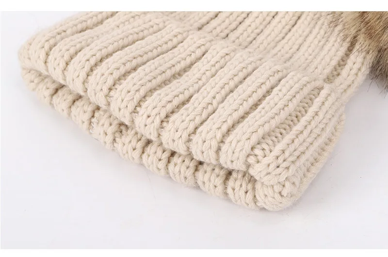 New 2026 Winter Children's Double Hair Ball Woolen Hat Scarf Set Boys Girls Thickened Raccoon Ball Knitted Ear Cap Two Piece Set