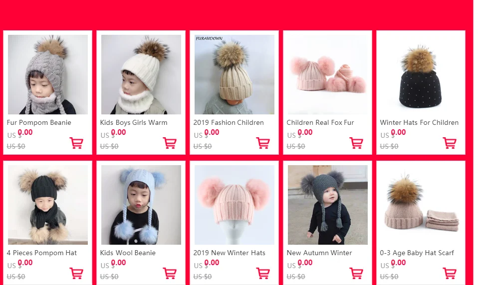Kids Winter Hat Scarf Set Baby Warm Knitted Beanie Boys Girls Real Fur Pompom Hat For Children Winter Cap Skullies Beanies