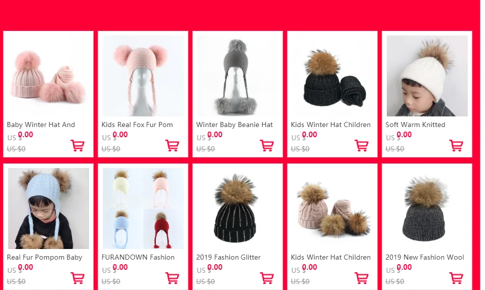 Kids Winter Hat Scarf Set Baby Warm Knitted Beanie Boys Girls Real Fur Pompom Hat For Children Winter Cap Skullies Beanies