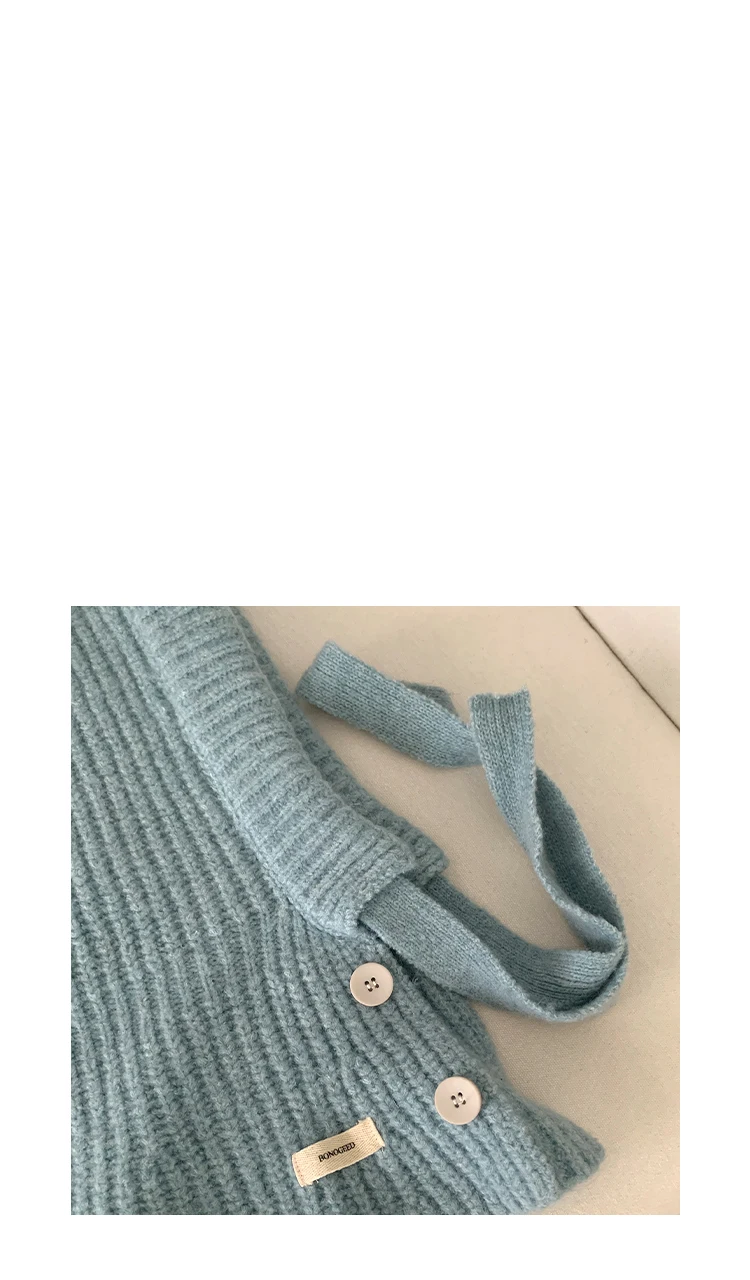Woolen Yarn Balaclava For Women Winter Warm Earmuffs Hat Scarf
