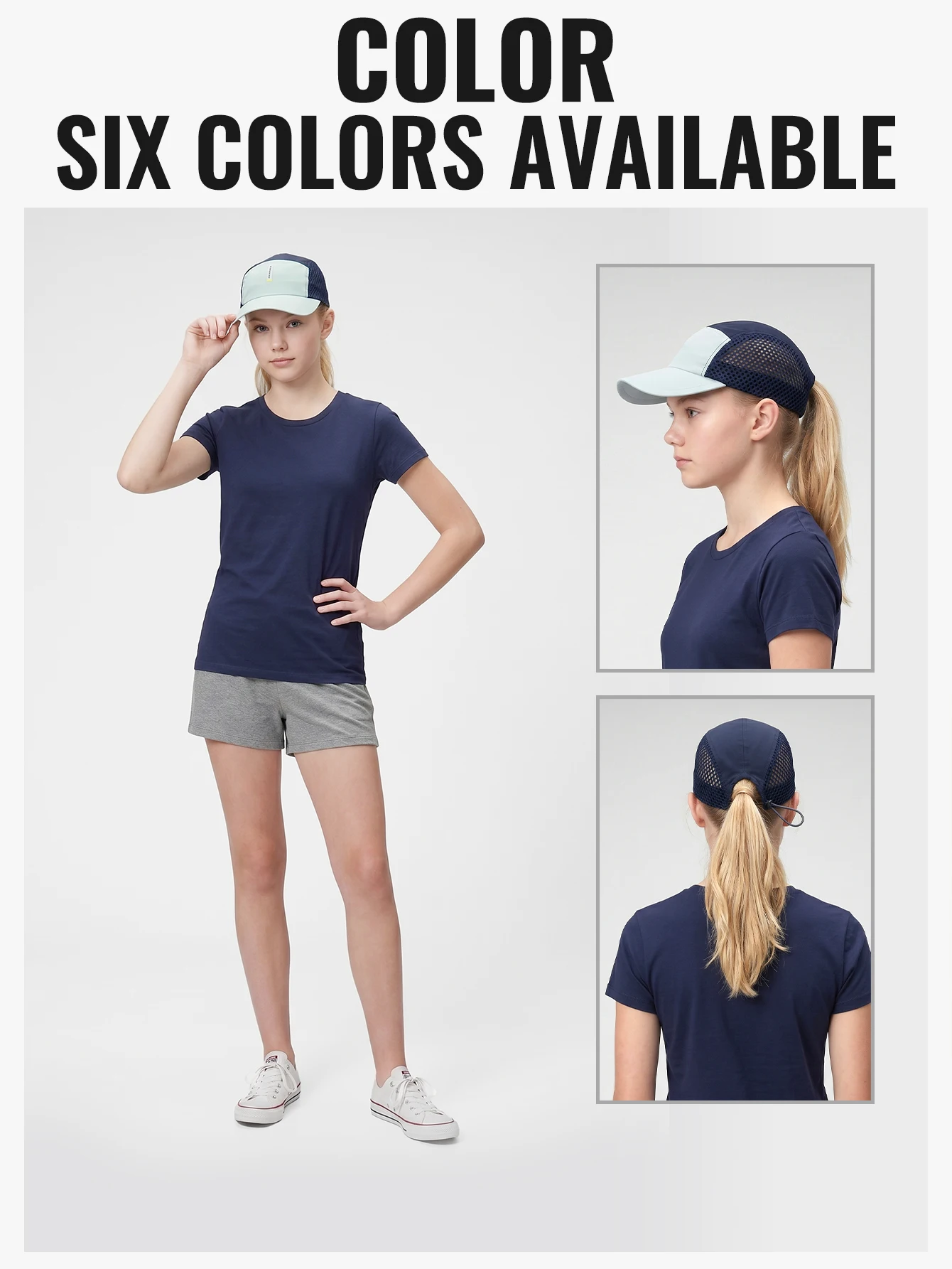 WRELS 1/2/3pcs Summer Sports Running Cap Men Women Lightweight Packable Cap Adjustable Baseball Tennis Golf Outdoor Visor Cap