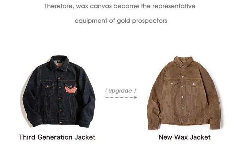 Maden Amekaji Retro Male Oil Waxed Jacket Canvas Cotton Khaki Military Uniform Light Casual Work Safari Style Coats Man Clothing