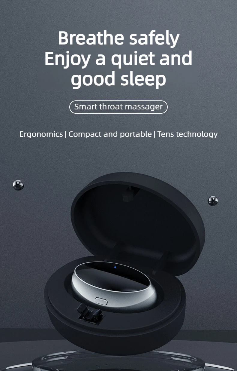 2026 New Anti-Snore Device with Dual-Pulse Stimulation - Sleep Apnea Relief, Snore Reduction, Muscle Trainer for Silent Night