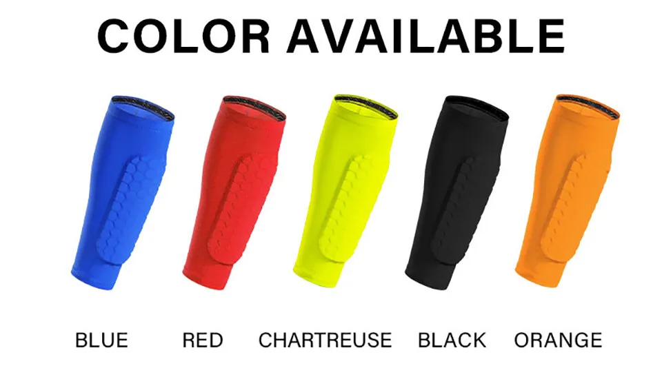 Loogdeel 1PCS Football Shin Guard Socks Sleeves with Foam,Calf Compression Sleeve Honeycomb Pads,Sports Legging&Soccer Equipment