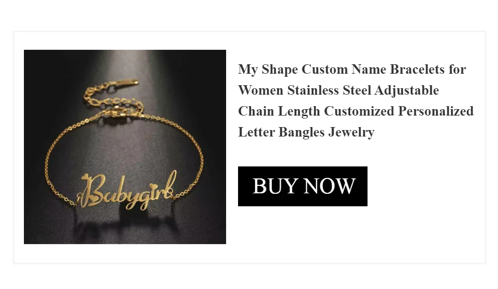 Custom Name Bracelets Hebrew Customized Personalized Name Stainless Steel Jewelry Box Chain Valentine's Day Gifts for Couple