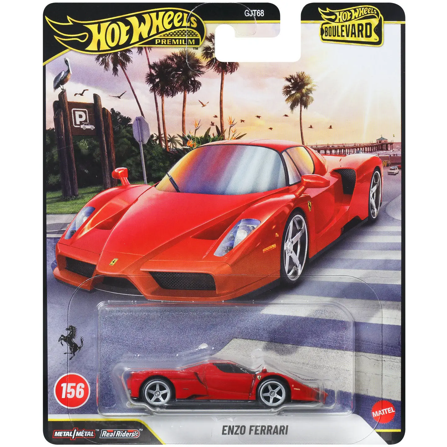 Stock Genuine Hot Wheels Premium Diecast Car Model Boulevard Enzo Ferrari Collectible GJT68 Surprise Gift Toy Car