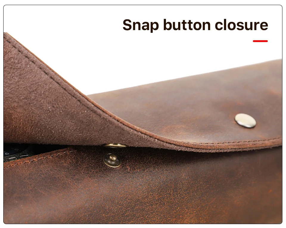 CONTACT'S FAMILY Vintage Genuine Leather Watch Case Box Men Watches Travel Wristwatch Roll Case Holder High Quality Gift for Men
