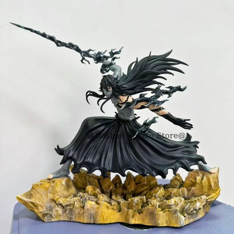23cm Bleach Hollow Ichigo Action Figure Collectible Doll Saigo No Getsuga Tenshou Hollowfied Kurosaki Ichigo Statue Model Toys