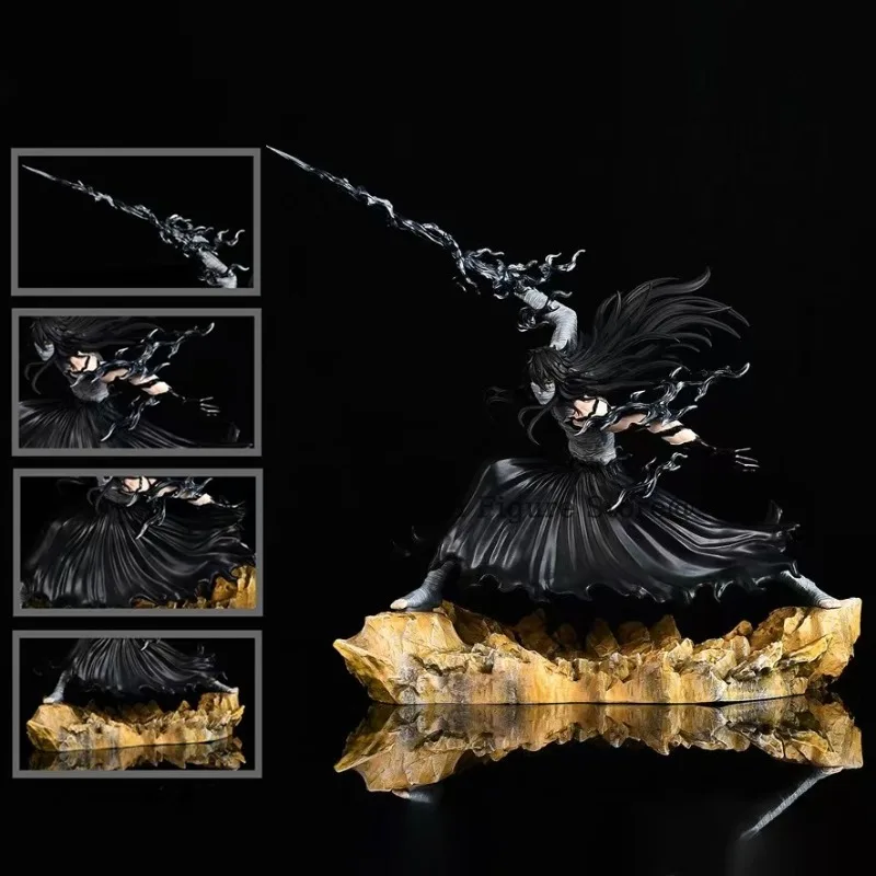 23cm Bleach Hollow Ichigo Action Figure Collectible Doll Saigo No Getsuga Tenshou Hollowfied Kurosaki Ichigo Statue Model Toys