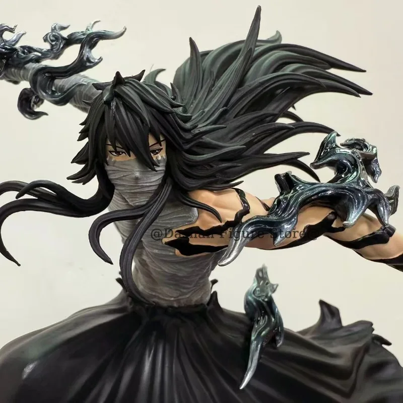 23cm Bleach Hollow Ichigo Action Figure Collectible Doll Saigo No Getsuga Tenshou Hollowfied Kurosaki Ichigo Statue Model Toys