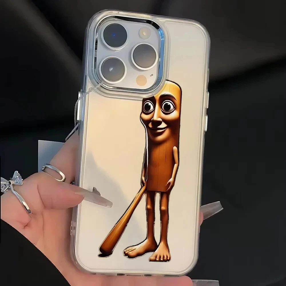 ITALIANO BRAINROT Animal Electroplated Lens Frame Clear Phone Case for iPhone 17 Air 16 15 14 13 12 11 Pro Max XS Max X Cover
