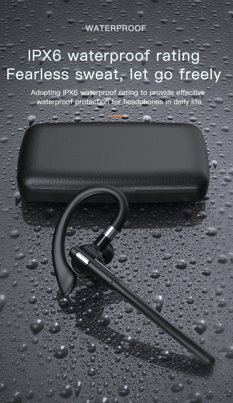 Bluetooth Earphones 5.4 Headphones Stereo Handsfree Noise Canceling Wireless Business Headset With ENC Mic For All Smart Phones