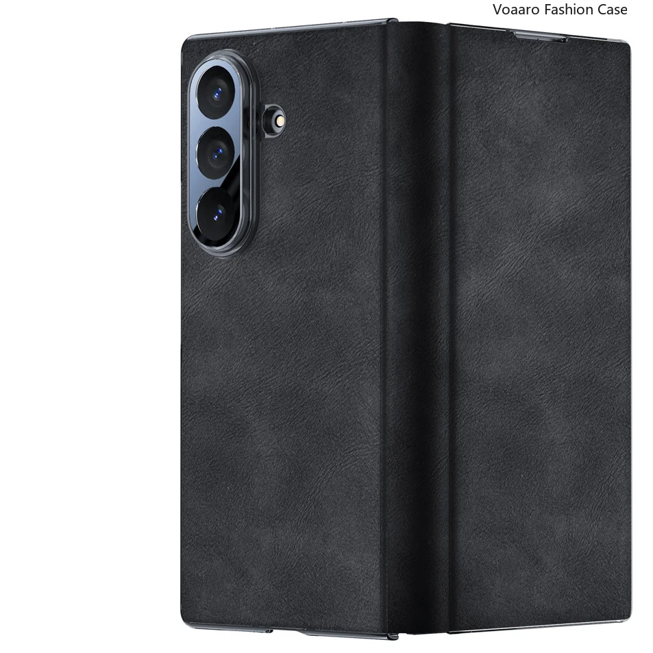 Genuine Leather Flip Funda for Samsung Galaxy Z Fold 7 Case for Samsung Galaxy Z Fold7 Ultra Thin Fashion Flip Leather Case