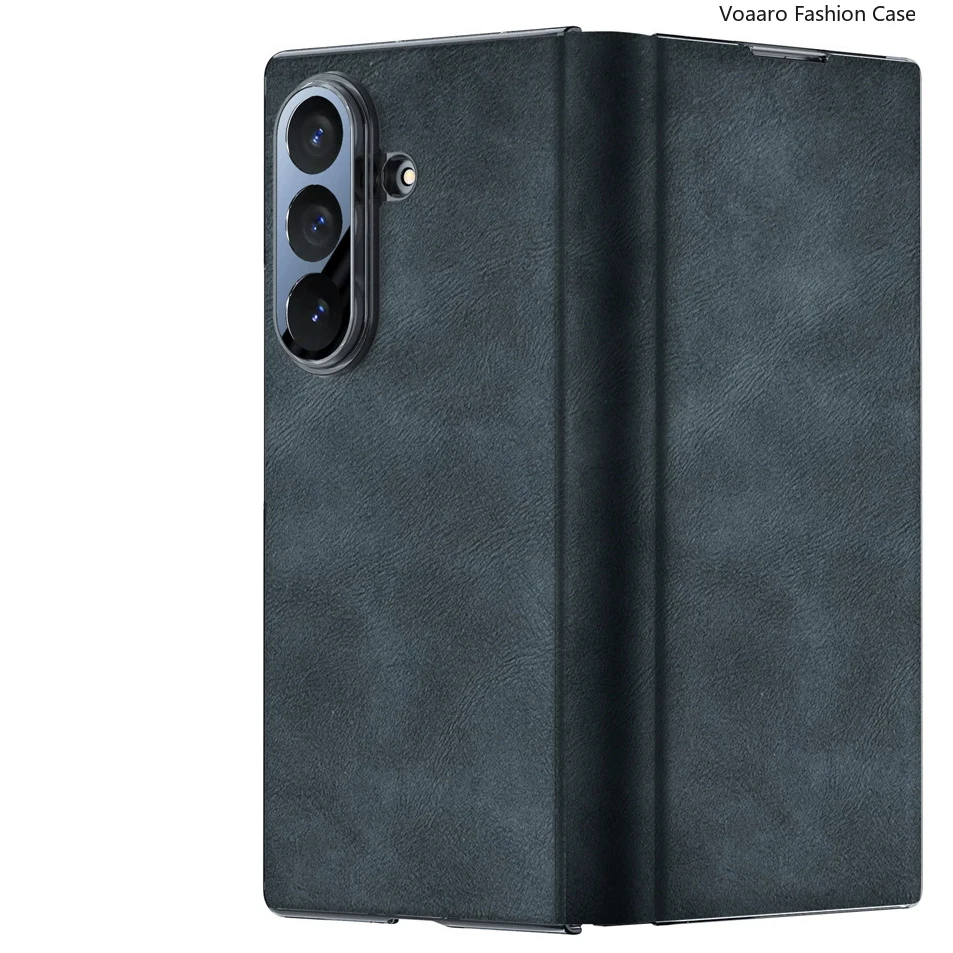 Genuine Leather Flip Funda for Samsung Galaxy Z Fold 7 Case for Samsung Galaxy Z Fold7 Ultra Thin Fashion Flip Leather Case