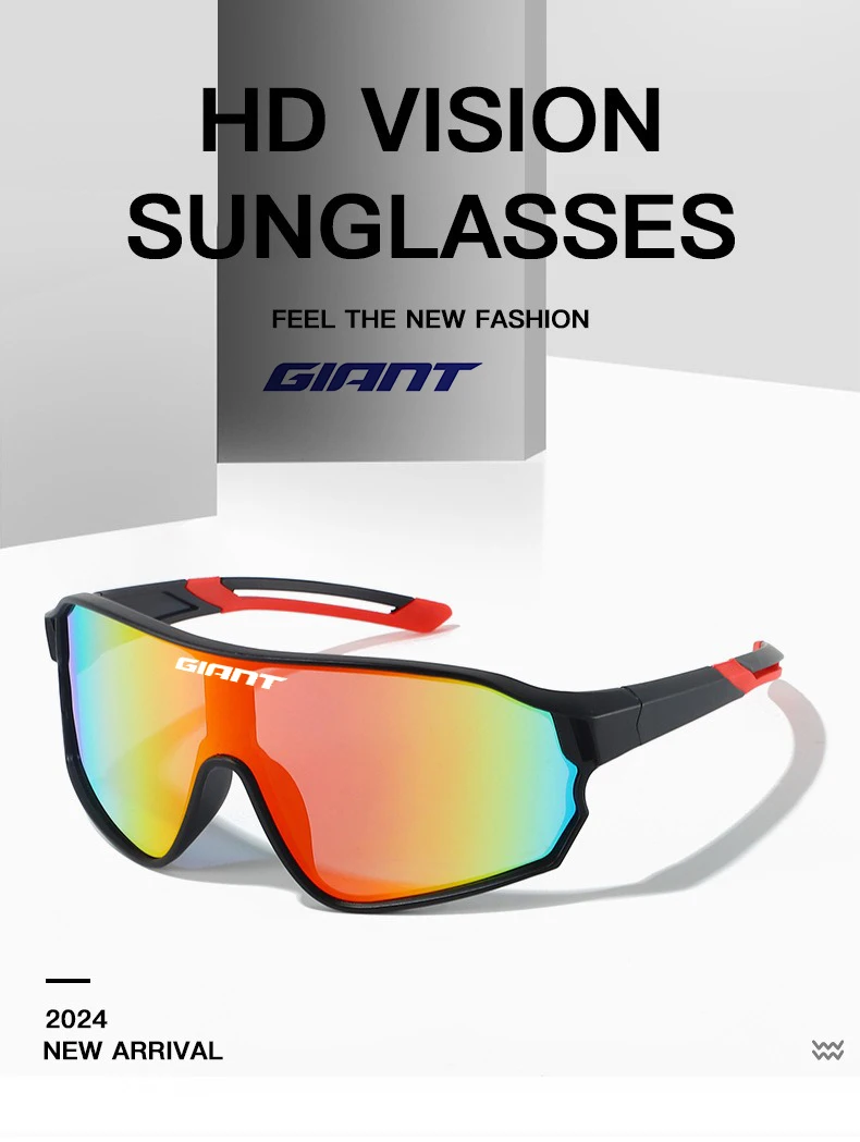GIANT Top Seller Cycling Glasses UV400 Anti Fog REVO Lenses HD Clarity CE/ANSI Certified Cateye Design MTB/Road Bike