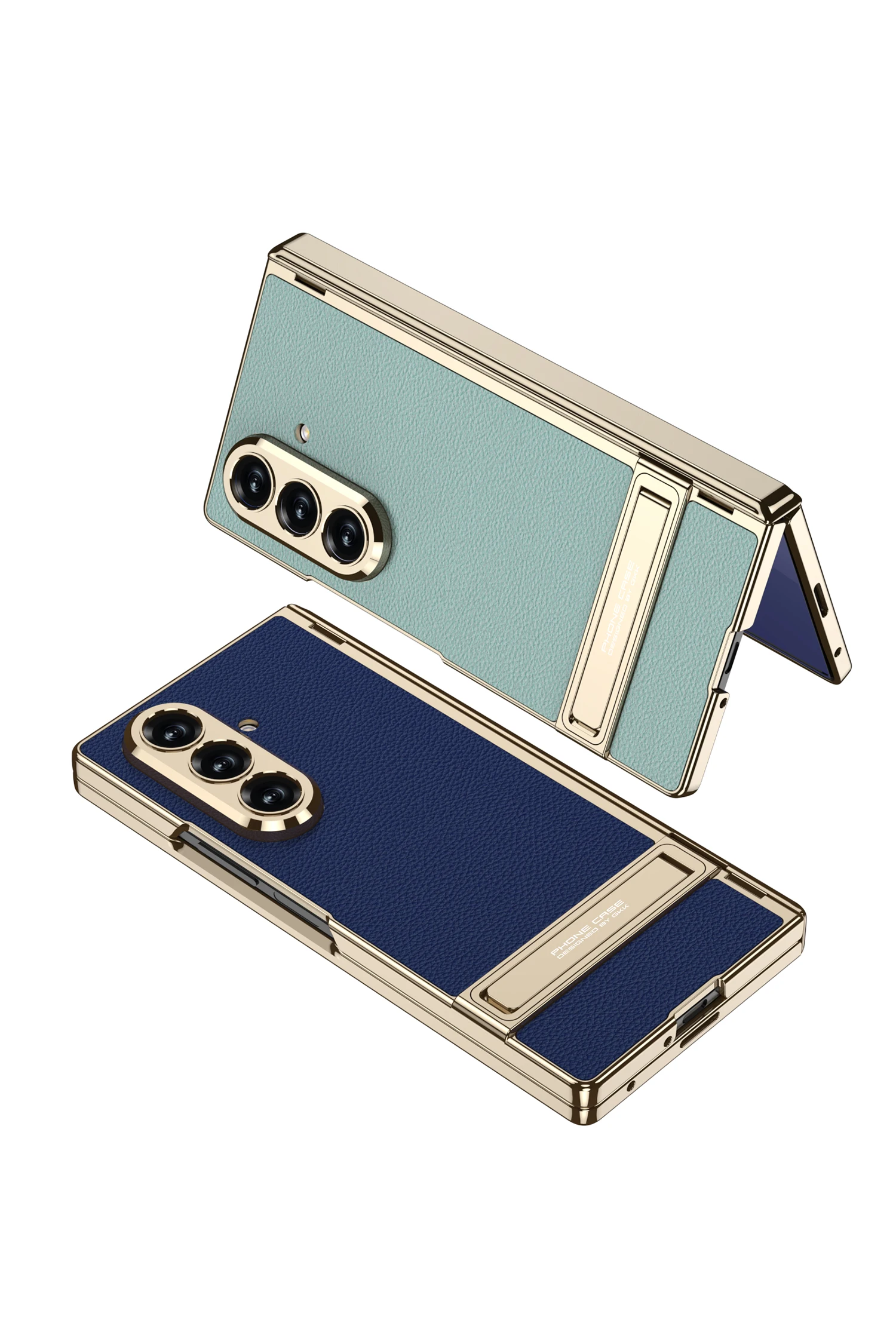 Magnetic Hinge Leather Holder Case For Samsung Galaxy Z Fold 7 Front Screen Glass Plating Frame Cover For Galaxy Z Fold7 Case
