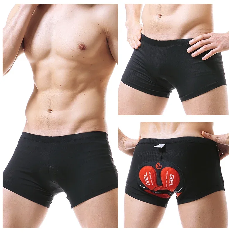 X-Tiger Cycling Shorts Breathable Mesh Shockproof Cycling Underwear 5D Pro Thickened Gel Pad Cycling Shorts