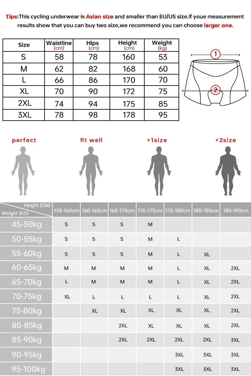 X-Tiger Cycling Shorts Breathable Mesh Shockproof Cycling Underwear 5D Pro Thickened Gel Pad Cycling Shorts