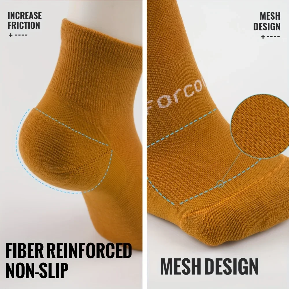4 Pairs Men Women Merino Wool Socks Low Cut Sock 70% Merino Wool Breathable Comfort Fit Thin for Running Cycling & Skiing Socks