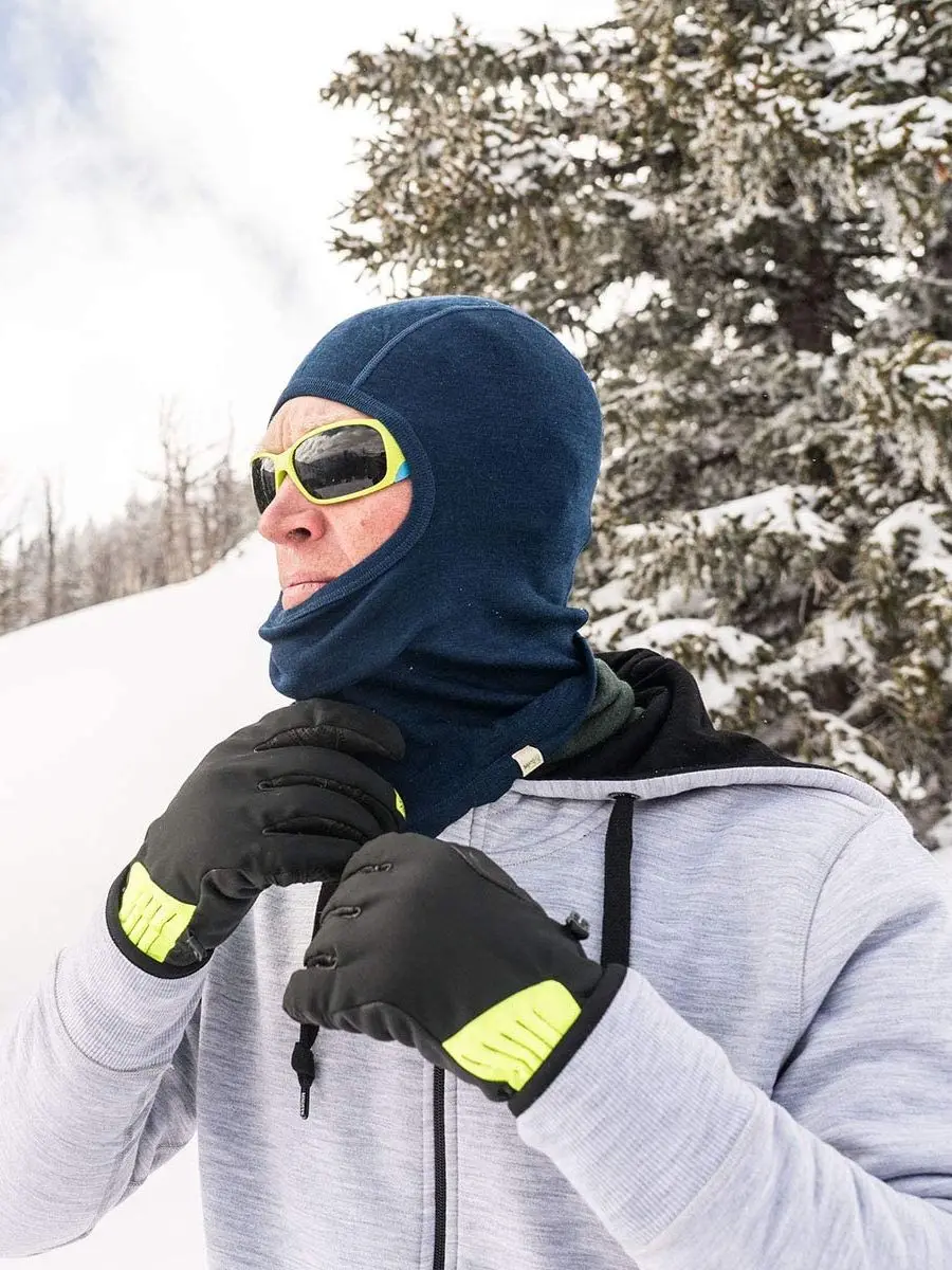 100% Merino Wool Balaclava Ski Mask Hidweight 250G Winter Face Mask for Men & Women Skiing Face Mask Motorcycle Riding Thermal