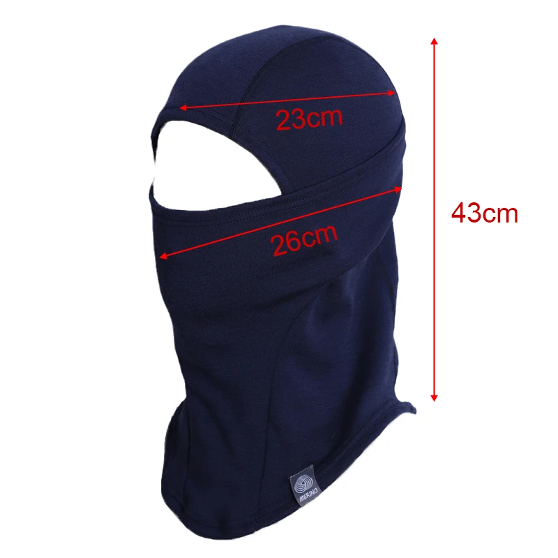 100% Merino Wool Balaclava Ski Mask Hidweight 250G Winter Face Mask for Men & Women Skiing Face Mask Motorcycle Riding Thermal