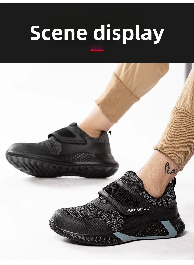 Men & Women KPU Safety Work Shoes - Steel Toe Anti-Smash Anti-Puncture Lightweight Protective Footwear-Puncture Work Footwear