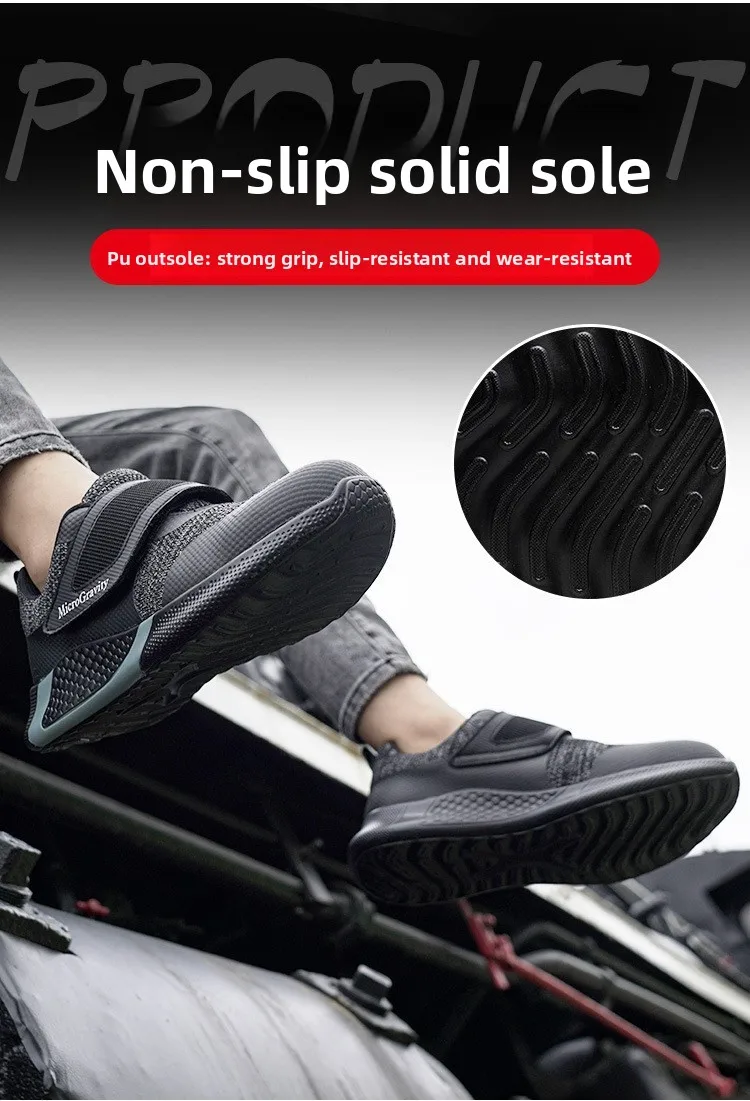Men & Women KPU Safety Work Shoes - Steel Toe Anti-Smash Anti-Puncture Lightweight Protective Footwear-Puncture Work Footwear