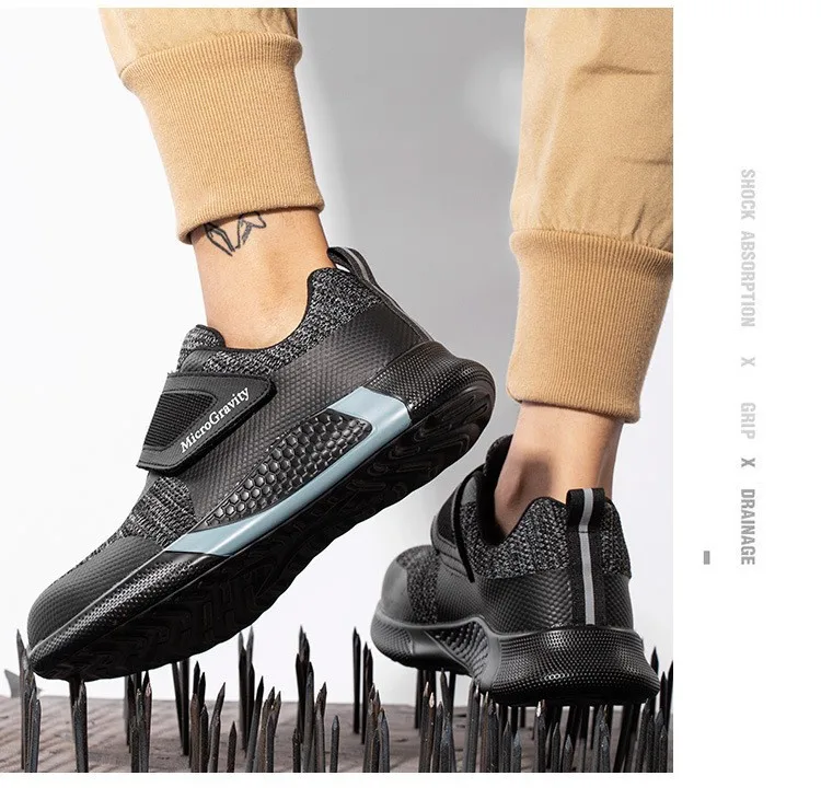 Men & Women KPU Safety Work Shoes - Steel Toe Anti-Smash Anti-Puncture Lightweight Protective Footwear-Puncture Work Footwear