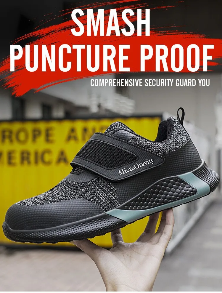 Men & Women KPU Safety Work Shoes - Steel Toe Anti-Smash Anti-Puncture Lightweight Protective Footwear-Puncture Work Footwear