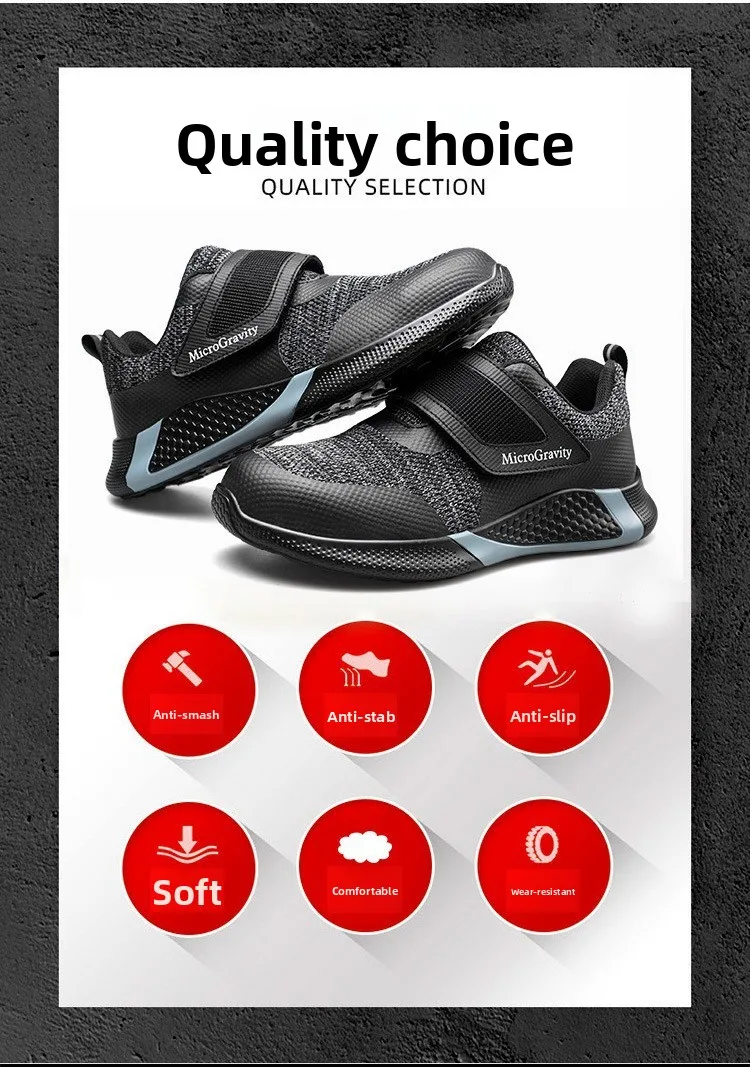 Men & Women KPU Safety Work Shoes - Steel Toe Anti-Smash Anti-Puncture Lightweight Protective Footwear-Puncture Work Footwear