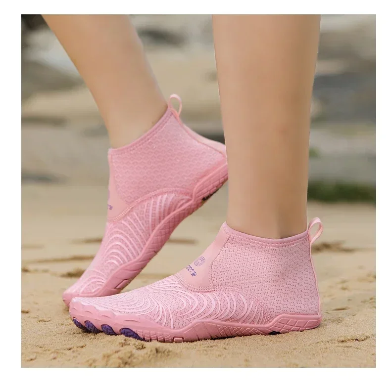 Unisex High Top Barefoot Beach Aqua Shoes Swimming Water Boots Outdoor Sport Hiking Wading Sneakers Fitness Diving Surf Sandals