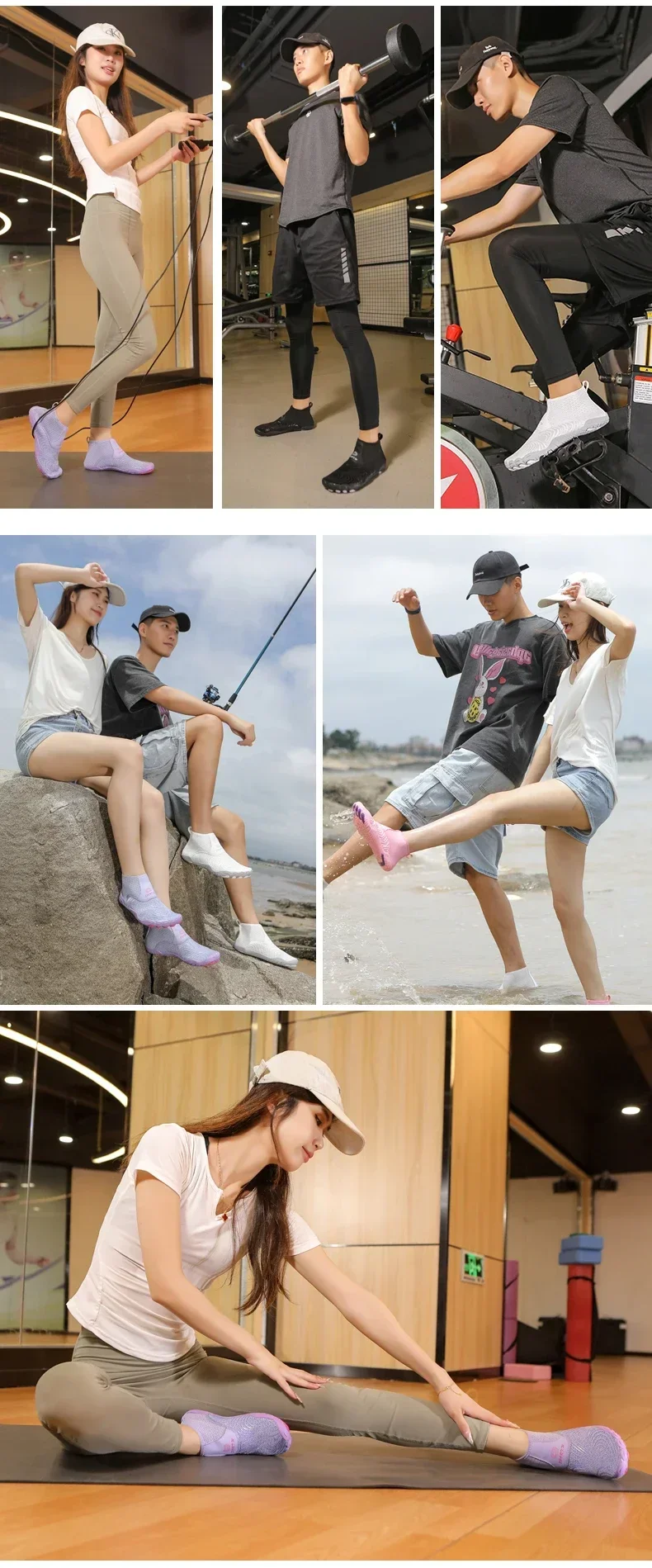 Unisex High Top Barefoot Beach Aqua Shoes Swimming Water Boots Outdoor Sport Hiking Wading Sneakers Fitness Diving Surf Sandals