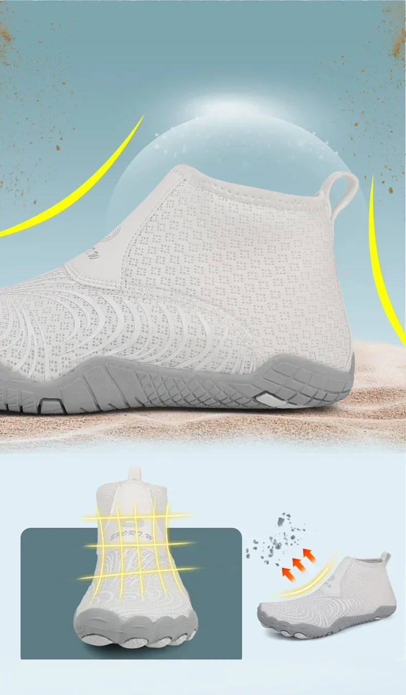 Unisex High Top Barefoot Beach Aqua Shoes Swimming Water Boots Outdoor Sport Hiking Wading Sneakers Fitness Diving Surf Sandals