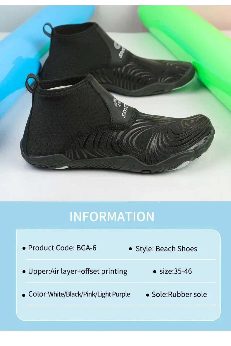 Unisex High Top Barefoot Beach Aqua Shoes Swimming Water Boots Outdoor Sport Hiking Wading Sneakers Fitness Diving Surf Sandals