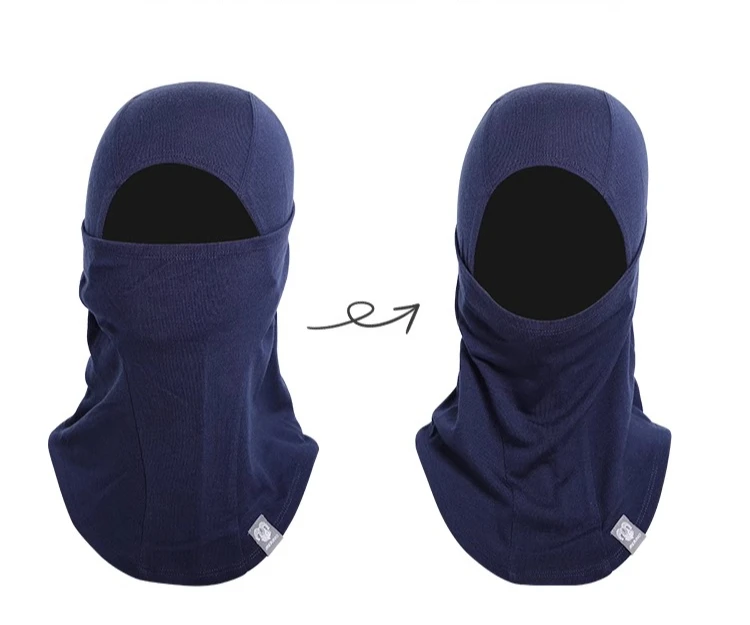 100% Merino Wool Balaclava Neck Gaiter Thermal Unisex Merino Wool Face Ski Mask Warm Breathable Outdoor Gear Cycling Hiking
