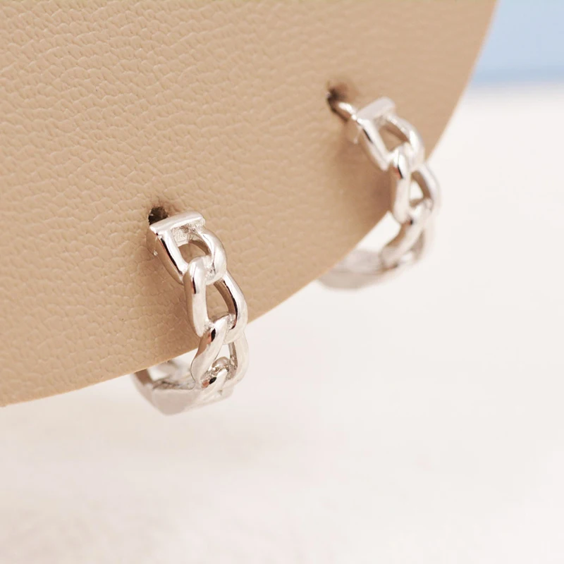 Minimalist CZ Cartilage Perforation 925 Sterling Silver Ear Needle Twist Round Earring Hoop Ear Buckle Gold Earrings For Women