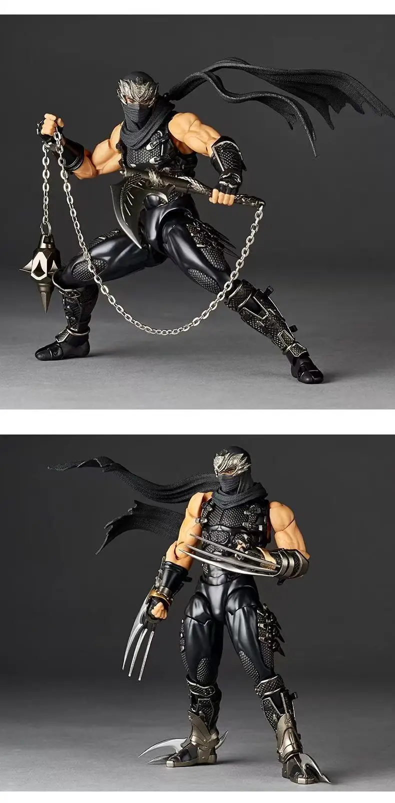 Amazing Yamaguchi Articulated Action Figure Ryu Hayabusa Ninja Gaiden 1/12 Scale Collectible Model For Hobby Collection