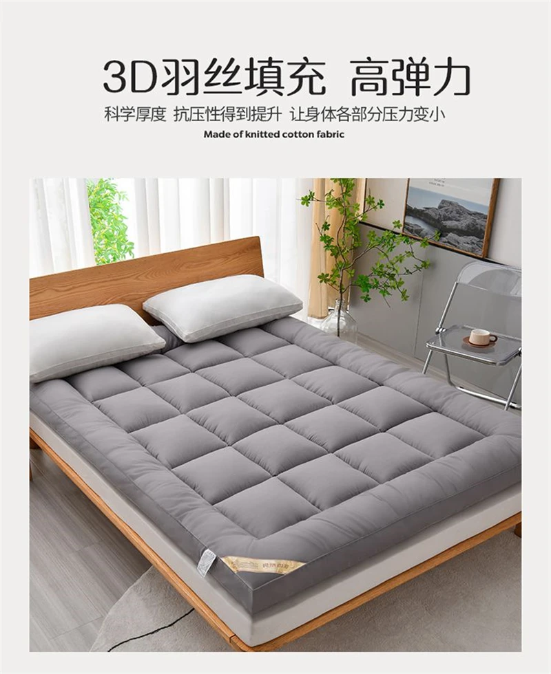 Thicken Fluffy Autumn Winter Mattress Toppers Queen Soft Warm Mattress Pad King Living Room Mat Car Sleeping Mats Field Camp Mat
