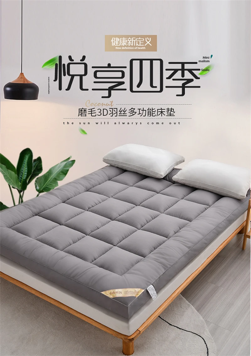 Thicken Fluffy Autumn Winter Mattress Toppers Queen Soft Warm Mattress Pad King Living Room Mat Car Sleeping Mats Field Camp Mat