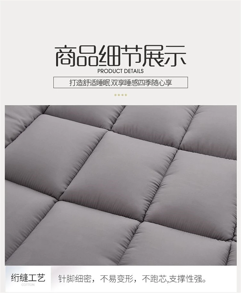 Thicken Fluffy Autumn Winter Mattress Toppers Queen Soft Warm Mattress Pad King Living Room Mat Car Sleeping Mats Field Camp Mat