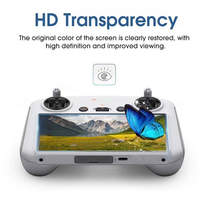 1-3Pcs Tempered Glass For DJI Mini 3 4 5 PRO RC RC2 Remote Controller Screen Protector Scratch-Proof Film For DJI RC Accessories