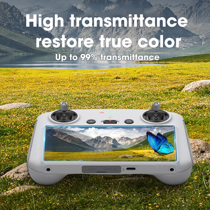 1-3Pcs Tempered Glass For DJI Mini 3 4 5 PRO RC RC2 Remote Controller Screen Protector Scratch-Proof Film For DJI RC Accessories