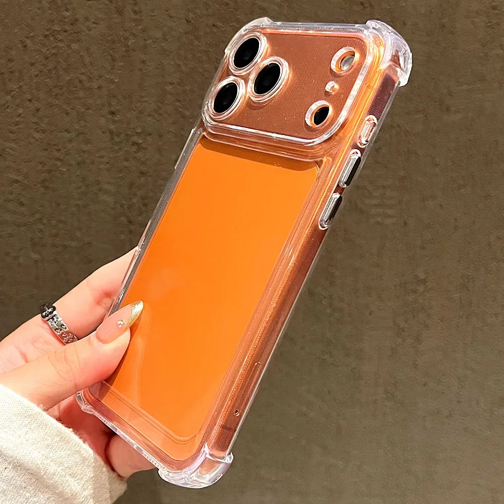 Shockproof Bumper Protector HD Clear Acrylic Phone Case For iPhone 18 17 16 15 14 13 12 11 Pro Max Back Cover Transparent Funda