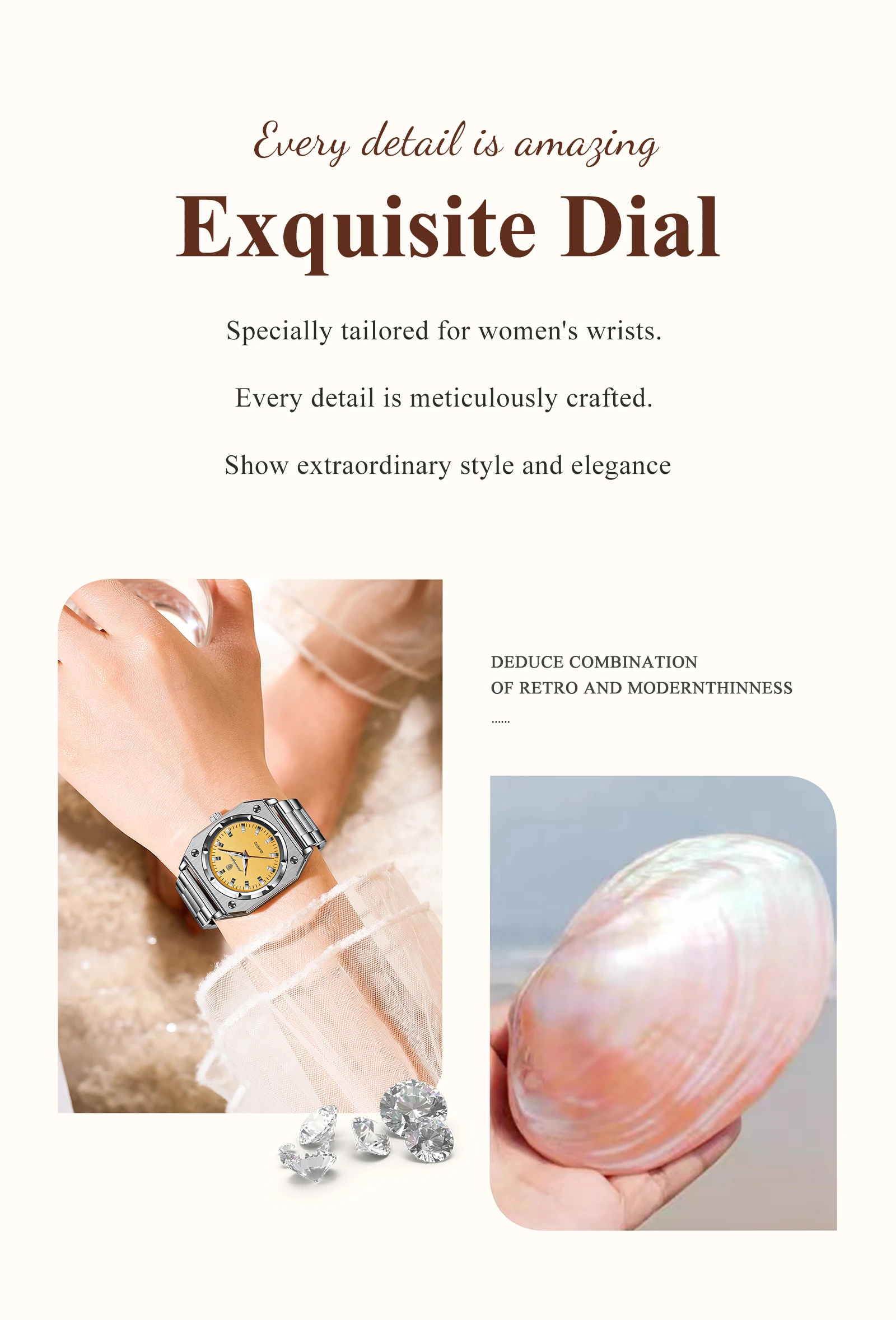 POEDAGAR Elegant Ladies Wristwatch Waterproof Stainless Steel Luminous Exquisite Woman Watch Quartz High Quality Women's Watches
